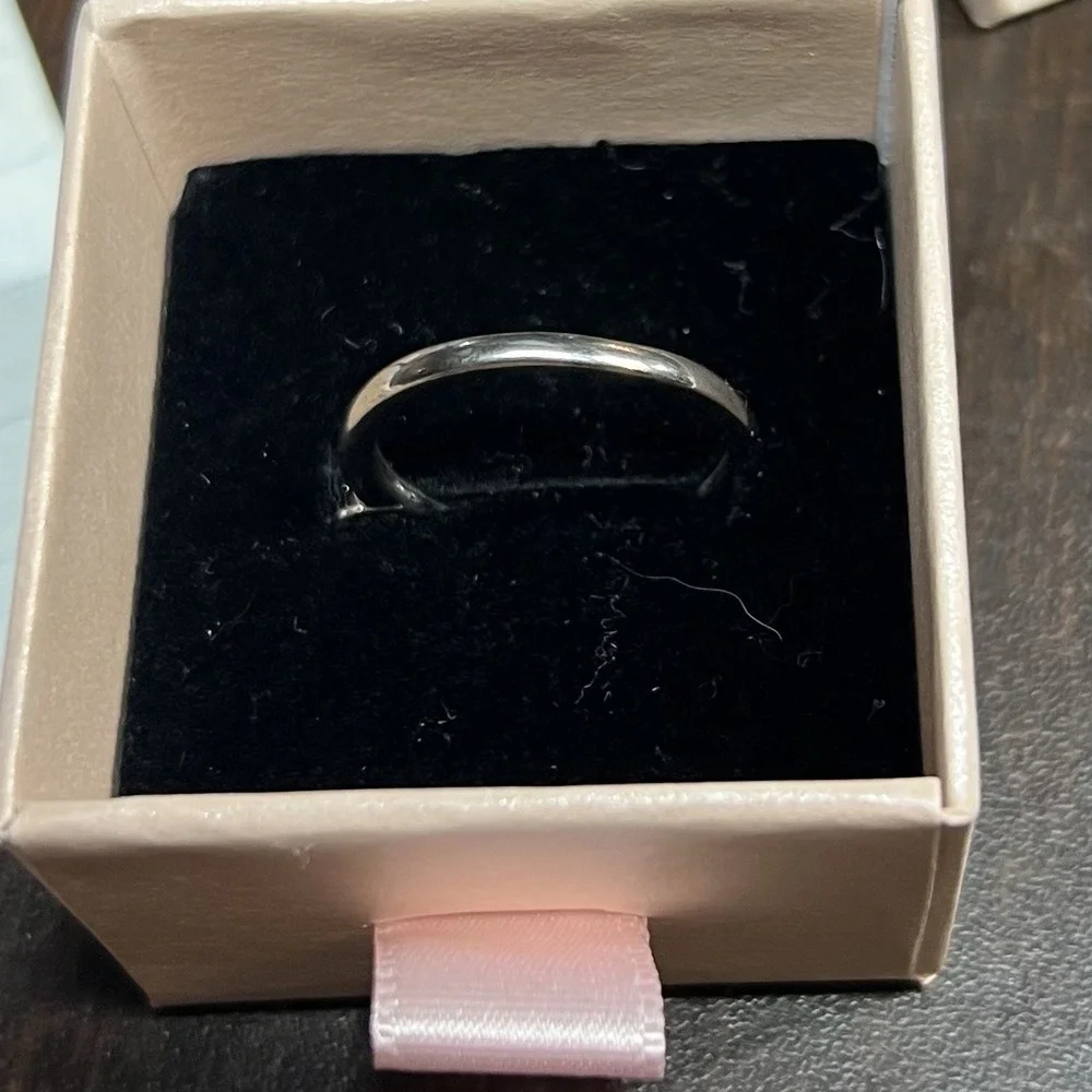 Agrule‎ Birthstone Wedding Band Eternity Ring 925 CZ Garnet Size 9 Stackable
